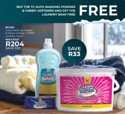 Table Charm Direct TC Auto Washing Powder & Fabric Softener offer