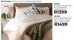 Table Charm Direct TC Amara Comforter 3pc Set Cream/ King offer