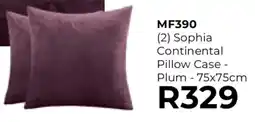 Table Charm Direct TC Sophia Continental Pillow Case Plum offer