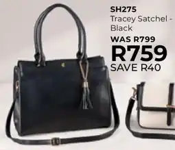 Table Charm Direct TC Tracey Satchel Black offer