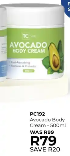Table Charm Direct TC Avocado Body Cream offer