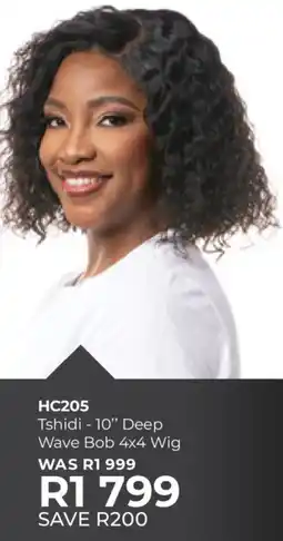 Table Charm Direct TC Tshidi 10" Deep Wave Bob 4x4 Wig offer