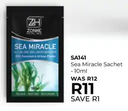 Table Charm Direct Zonke Healing Sea Miracle Sachet offer