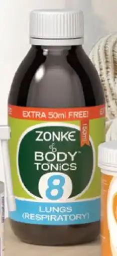 Table Charm Direct Zonke Body Tonic 8 Lungs offer
