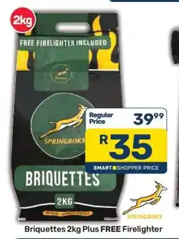 Pick n Pay Briquettes 2kg Plus FREE Firelighter offer