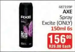 KitKat Cash and Carry AXE Spray Excite (ONLY) 150ml 6s offer