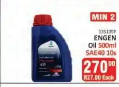 KitKat Cash and Carry ENGEN Oil 500ml SAE40 10s offer