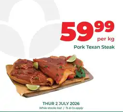 Food Lover's Market Texan - pork steak offer