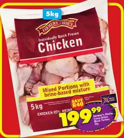 Shoprite Farmer's Choice Frozen Chicken Mixed Portions offer