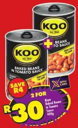 Shoprite Koo Baked Beans in Tomato Sauce offer