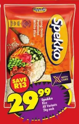 Shoprite Spekko Rice All Variants offer
