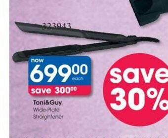Clicks Toni & Guy Wide-Plate Straightener offer
