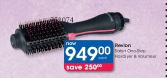 Clicks Revlon Salon One-Step Hairdryer & Volumiser offer