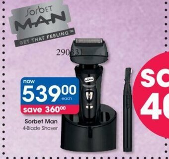 Sorbet Man 4-Blade Shaver