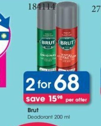 Clicks Brut Deodorant 200 ml offer