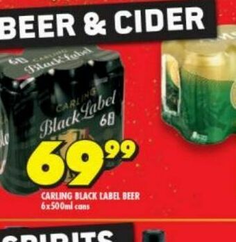 Shoprite Carling beer  offer