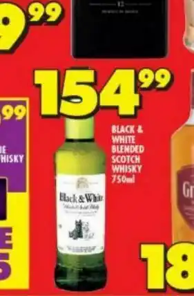 Shoprite Black&white whiskey offer