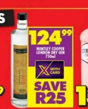 Shoprite Huntley gin offer