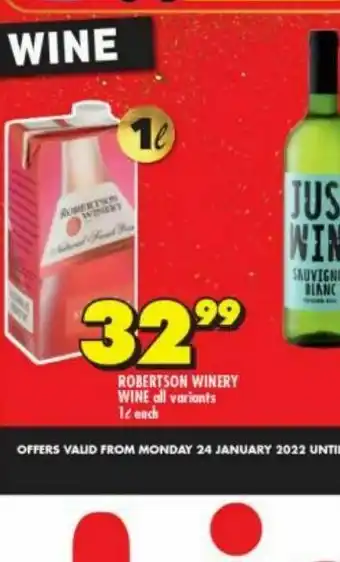Shoprite Robertson winery wine offer