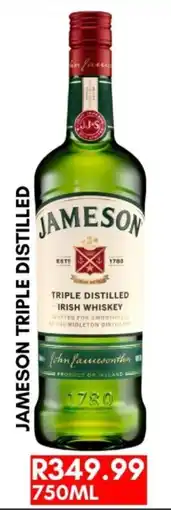 Prestons Jameson Triple Distilled Iris Whiskey offer