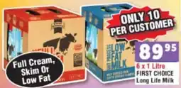 DB Cash And Carry First Choice Long Life Milk offer