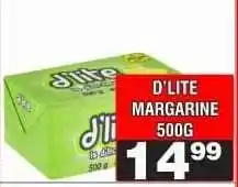 Advance Cash n Carry D'LITE MARGARINE 500G offer