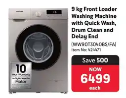 Makro 9 kg Front Loader Washing Machine offer