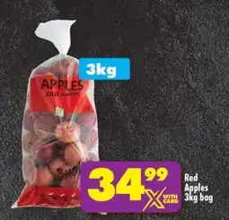 Shoprite RED APPLES 3kg bag offer