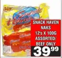 Advance Cash n Carry SNACK HAVEN NAKS offer