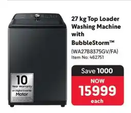 Makro 27 kg Top Loader Washing Machine with BubbleStorm offer