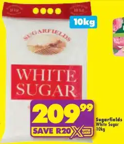 Shoprite SUGARFIELDS WHITE SUGAR 10kg offer