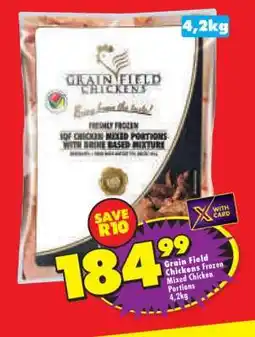 Shoprite GRAIN FIELD CHICKENS FROZEN MIXED CHICKEN PORTIONS 4,2kg offer