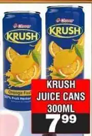 Advance Cash n Carry KRUSH JUICE CANS 300ML offer