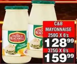 Advance Cash n Carry C&B Mayonnaise 250G X 6's offer