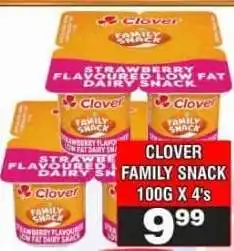 Advance Cash n Carry Clover Family Snack 100g x 4's offer