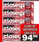 Advance Cash n Carry Close Up Toothpaste offer