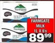 Advance Cash n Carry FARMGATE MILK 1L X 6's offer