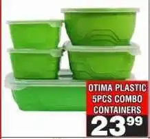Advance Cash n Carry OTIMA PLASTIC 5PCS COMBO CONTAINERS offer