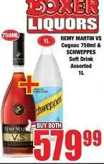 Boxer Remy martin - remy martin vs cognac & schweppes soft drink offer