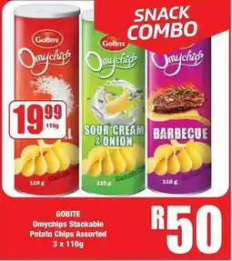 Boxer Omychips stackable potato chips offer