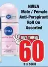 Boxer Nivea - anti-perspirant roll on offer