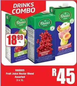 Boxer Rhodes - fruit juice nectar blend offer