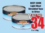 Boxer Light meat shredded tuna in brine offer