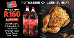 Checkers Rotisserie Chicken & Coca-Cola Original Taste Less Sugar offer