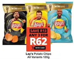 Checkers Lay's Potato Chips All Variants offer