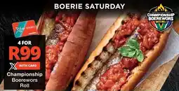 Checkers Championship Boerewors Roll offer