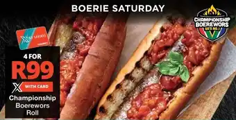 Checkers Championship Boerewors Roll offer