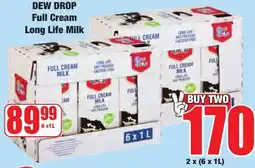 Boxer Dew Drop Full Cream Long Life Milk offer