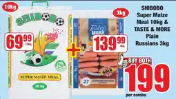 Boxer Shibobo Super Maize Meal & Taste & More Plain Russians offer