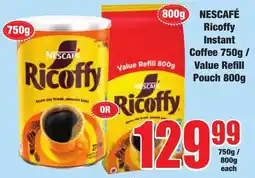 Boxer Nescafe Ricoffy Instant Coffee/ Value Refill Pouch offer